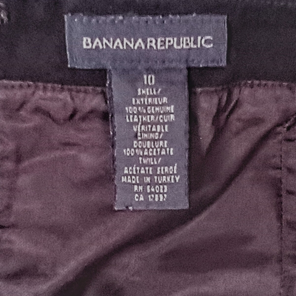🍭Banana republic 100% Leather mini skirt size 10 - Picture 7 of 12